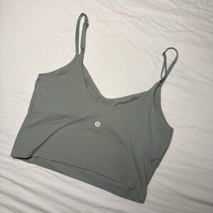 Lululemon Align Spaghetti Strap Tank Top Jade Grey Size 8